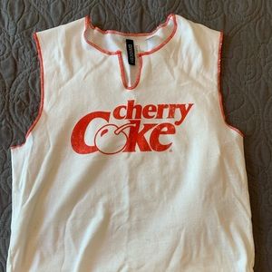White Cherry Coke Tank Top